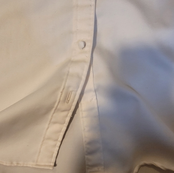 High Necked White Ruffled Blouse - Picture 10 of 11